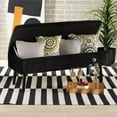 thumbnail image 2 of Baxton Studio Banc de Rangement en Bois Finition Noir et Brun Foncé, 2 of 12