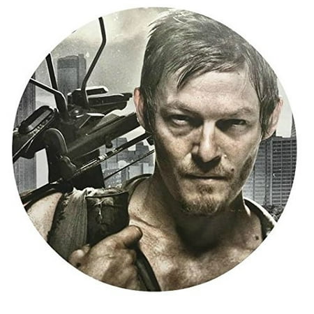 The Walking Dead 12 Cupcake Toppers TWD Daryl Edible Image Photo Cake Topper Sheet Personalized Custom Customized Birthday Party - 2.5 Inch (12 Toppers) - 76871