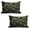 Black Laurel Green Amber, variant on Ambesonne Eucalyptus Leaves Quilted Pillowcover Set of 2, Botanical Art, 30" x 20", Sage Green Off White