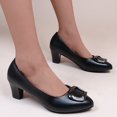 thumbnail image 5 of Mostsola Classic Closed Toe Kitten Heel Pumps for Women Low Heeled Dress Shoes for Work Party Office, 5 of 9