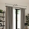 thumbnail image 3 of Umbra Midnight Expandable Double Blackout Curtain Rod 42-120", 3 of 12