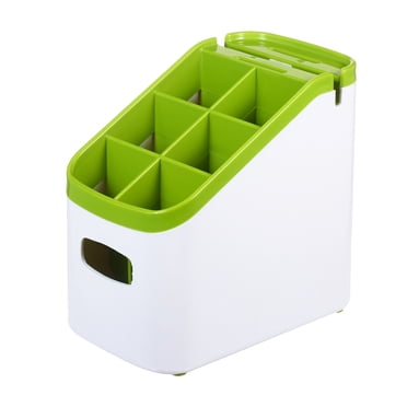 Yeacher Organisateur de Rangement en Plastique pour Couverts avec Couteau, Sac à Main pour Armoire de Cuisine Ou