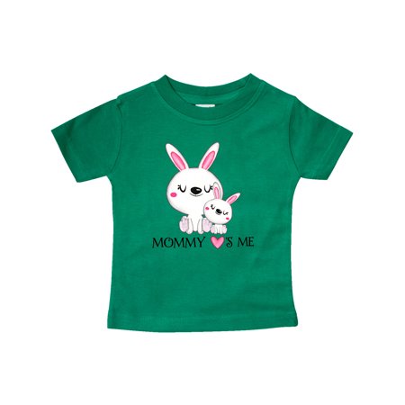 

Inktastic Mommy Loves Me- bunny family Gift Baby Boy or Baby Girl T-Shirt