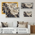 thumbnail image 4 of Designart "Gold Blue Carnation Flower IV" Floral Carnation Wall Art For Kitchen, 4 of 5