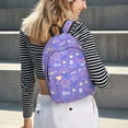 thumbnail image 6 of Honeii Tennis 1 Print Canvas College Laptop Backpack, Durable Rucksack Travel Notebook Bag School Backpack Book Bag for Men Women-Small, 6 of 7