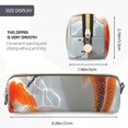 thumbnail image 3 of Easygdp Koi Fish Water para Estuche de Lápices de Cuero, Estuche de Papelería de Cuero, Estuche de Gran Capacidad con Cremallera, 3 of 7