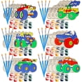 thumbnail image 2 of Monster Trucks Paint Pals- DIY Valentine's Day Cards - Paint your own - For Boys, Girls, & Kids, 2 of 5