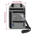 thumbnail image 2 of Cartera con cierre YUNYI BRAND Soporte para tarjeta de identificación con ventana transparente y 5 bolsillos, 2 of 8