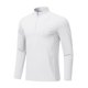 thumbnail image 1 of pstuiky Sudadera informal de manga larga con cuello alto para hombre, ideal para correr al aire libre y con cremallera de un cuarto. Camiseta/camiseta de manga larga con cuello alto para hombre., 1 of 4