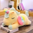 thumbnail image 2 of Peluche de peluche HUOGUO de unicornio con alas de arcoíris, 30 cm, 2 of 5