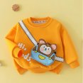 thumbnail image 3 of Abcomgle Boys Girls Sweatshirt with Cartoon 3d Crossbody Bag Casual Crew Neck Long Sleeve Pullover Sweatshirts Shirt, 3 of 5