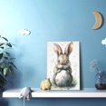 thumbnail image 5 of 12x18 inch Frameless Canvas Painting Cute Rabbits & Colorful Eggs,Home Room Decor Children'S Room Accessory,Indoor Living Room,Study,Kids Room Paintings Wall Art Decor,For Rabbits Lover Gifts, 5 of 6