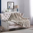 thumbnail image 6 of Home Soft Things Woolly Mammoth Throw - Tannin - 50" x 60", 6 of 7