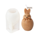 thumbnail image 4 of Molde de Vela de Silicona de Conejo de CáScara de Huevo 3D, Herramienta Creativa para Hornear JabóN Hecho a Mano de Resina de Yeso para Aromaterapia de Animales de Pascua, 4 of 5