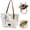 White Zipper, variant on Vintage Lace Shoulder Bag for Women, Boho Lace Purse with Kiss Lock Closure & Wrist Strap,Crochet Purse Summer Handbag 2026, Lightweight Tote Bag for Beach Travel Shopping