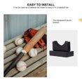 thumbnail image 5 of OULII 2Set Bat Hanger for Baseball Bats Black Wood and Synthetic Material, 5 of 5
