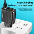 thumbnail image 4 of Cargador rápido para teléfono SUSUchens de 48 W QC 3.0 con 4 puertos USB, enchufe UE/EE. UU., 4 of 8