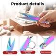 thumbnail image 3 of XQWJWLA Sewing Scissors, Stainless Steel Fabric Scissors, Embroidery Scissors for Flush Trimming, Crafting, Sewing(White), 3 of 7