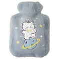 thumbnail image 1 of Soft rabbit hair hot water bottle hand warmers, 1 of 5