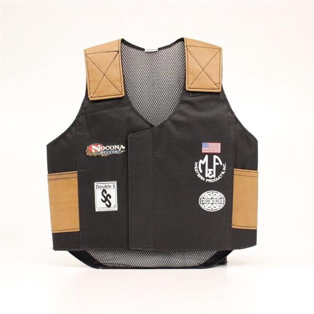 Big Time Rodeo 5056401-M Youth Costume Bull Rider Vest, Black - Medium