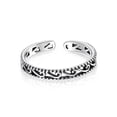 thumbnail image 5 of LeCalla 925 Sterling Silver Toe Rings for Women | Adjustable Antique Filigree Wave Ring, 5 of 7