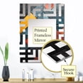 thumbnail image 3 of Designart "Stone Cubes in Yellow and Grey I" Abstract Marble Oversized Wall Mirror - Modern Abstract Entryway Big Wall Mirror - Multiple Color Options, 3 of 6