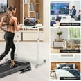 thumbnail image 4 of Costway Height Adjustable Computer Desk Sit to Stand Rolling Notebook Table Portable, 4 of 10
