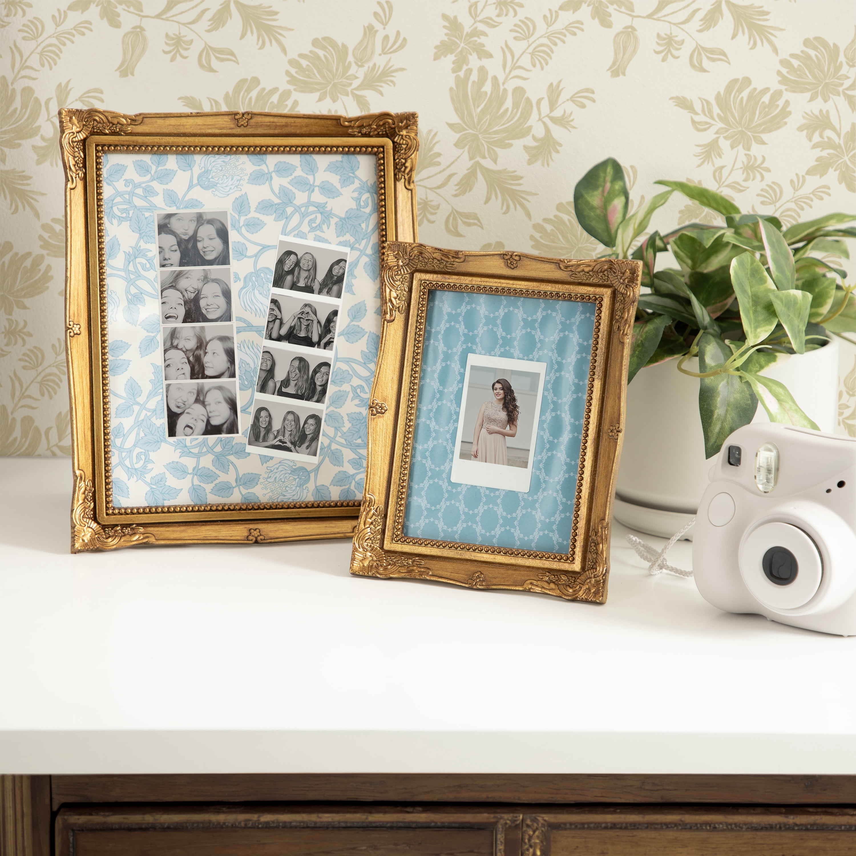 DesignOvation – 8x10 Picture Frame – Baroque Antique Gold Tabletop Photo Frame
