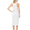 thumbnail image 4 of MixMatchy Women's Sleeveless Racerback Scoop Neck Bodycon Mini Dress, 4 of 4