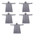 thumbnail image 1 of 5 uds impermeable con capucha EVA gruesa de secado rápido reutilizable una pieza Poncho de lluvia con capucha chaqueta para adultos viajes al aire libre gris YUNYI BRAND Deportes, 1 of 8