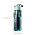 thumbnail image 2 of Portable Sports Water Bottle, Tea Infuser Travel Mug, Outdoor Drinking Tumbler, Transparent Cup, Portable Outdoor Water Bottle with Built-In Mesh Strainer Flip Top Carry Loop 1Pcs, 2 of 3