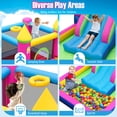 thumbnail image 4 of Patiojoy Kids Inflatable Bounce House Princess-themed Bouncy Castle with Slide Blow-up Bouncer with 480W Blower, 4 of 8