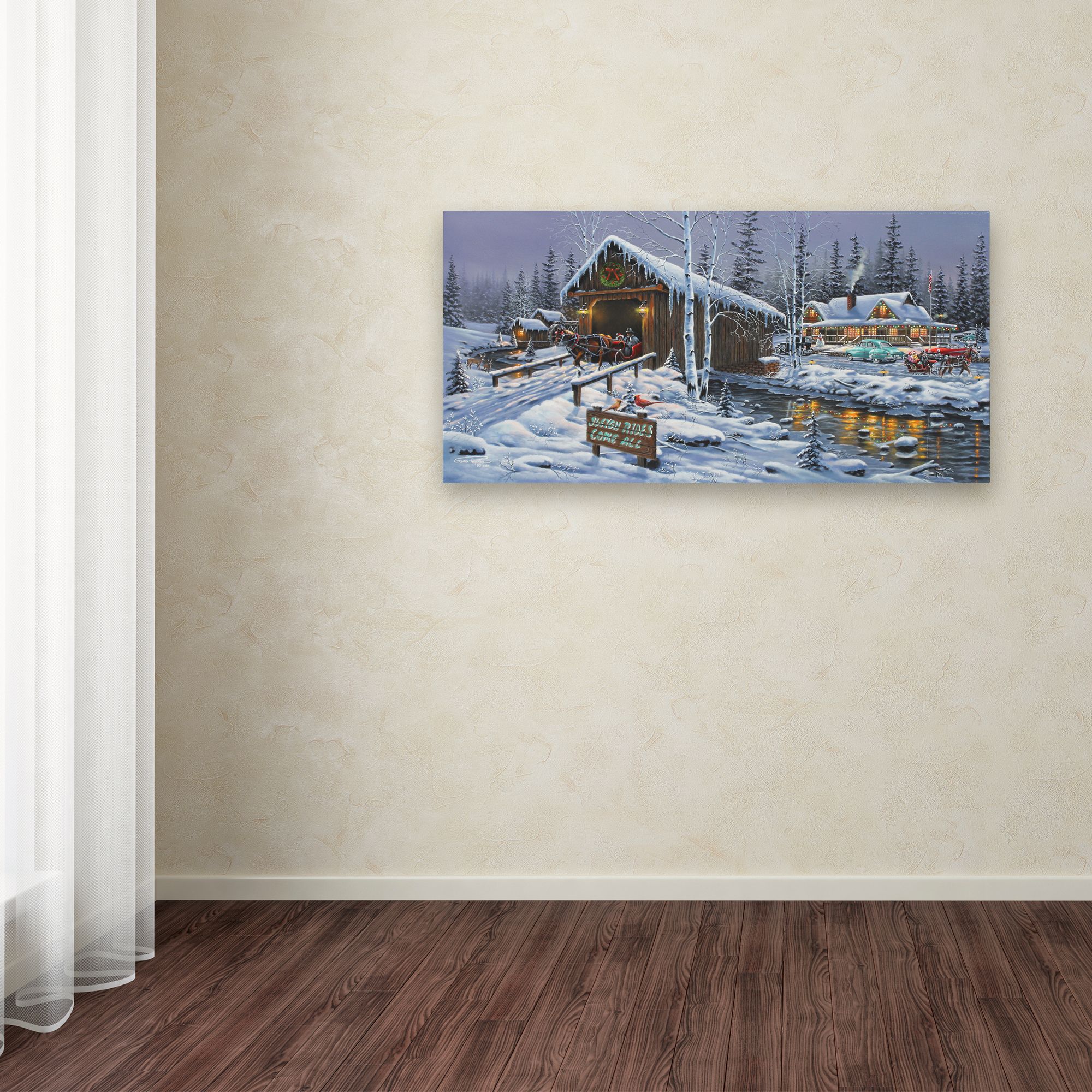 Geno Peoples 'Holiday Gathering' Canvas Art