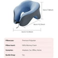 thumbnail image 7 of Travel Pillow for Airplanes with 360 Head Support,Memory Foam 2-in-1 Neck Pillow Airplane,Travel Neck Pillow with Storage Bag,Adjustable Clasp for Travel,Home,Office,and Gaming, 7 of 7