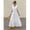 Ivory White-L, variant on Ivory White Hollow Out Embroidery Tiered Puff Sleeve Maxi Dress