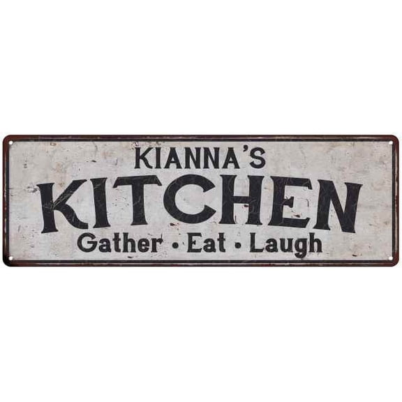 KIANNA's Kitchen Gift Rustic Chic Decor Gift 6x18 Sign 206180051536