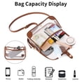 thumbnail image 3 of Women’s Clear PVC Baguette Bag with Adjustable & Detachable Strap, Small Shoulder Crossbody Purse for Stadium Events, 3 of 6
