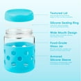 thumbnail image 3 of Mrsdry 4-Pack 16oz Glass Mason Jars with Silicone Sleeves, Airtight BPA-Free Overnight Oats Containers with Lids, Dishwasher Safe Leak-Proof Meal Prep Jars for Chia Pudding, Yogurt, Snacks, 3 of 10
