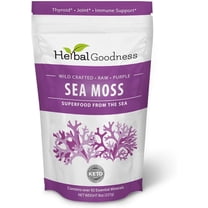 Organic Raw Sea Moss Gel 8oz - Wildcrafted Purple Irish Sea Moss Gel, Thyroid Support,  Immune Support Supplement - Herbal Goodness