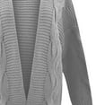 thumbnail image 5 of ShomPort Women's Thick Cardigan Oversized Open Front Long Sleeve Knit Sweaters Outwear Coat, 5 of 5