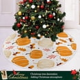 thumbnail image 6 of FMSHPON Thanksgiving Day Pretty Pumpkin Xmas Christmas Tree Skirt Stand Mat for Holiday Party Decoration Indoor Outdoor 48 inches, 6 of 6