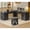 Black, variant on L Shaped Desk with 4 Drawers and Storage Cabinet, Corner Computer Desk for Home Office, Executive Desk