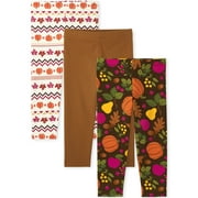The Children's Place Toddler Girl Legging 3-Pack Set, Sizes 12-5T