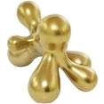 thumbnail image 5 of 13" x 7" Gold Porcelain Molecule Abstract Sculpture, by CosmoLiving by Cosmopolitan, 5 of 7
