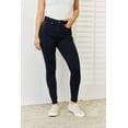 thumbnail image 5 of Womens Garment Dyed Tummy Shaping Skinny Jeans with Five Pocket Denim Slightly Stretchy for Everyday Wear Comfortable, 5 of 10