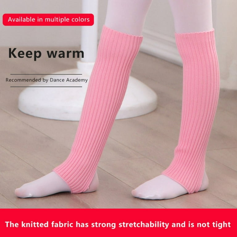 2 Pairs Stirrup Leg Warmers Straight Over the Knee Socks Ballet Dance Socks  Yoga Latin Boot Cuffs Socks for Girls 