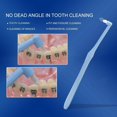 thumbnail image 5 of 6 PCS Interspace Toothbrush for Teeth Detail Cleaning and Braces Clean Soft and Compact Trim Tooth Toothbrush Rose Red, Blue, White, 5 of 5