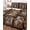 Brown, variant on Twin Quilt Bedding Set, Cute Giraffe Reversible Summer Quilt 3 Pieces, Wildlife Animals Blue Ethnic Geometric Lightweight Bedspreads Coverlets with 2 Pillow Shams for All Seasons