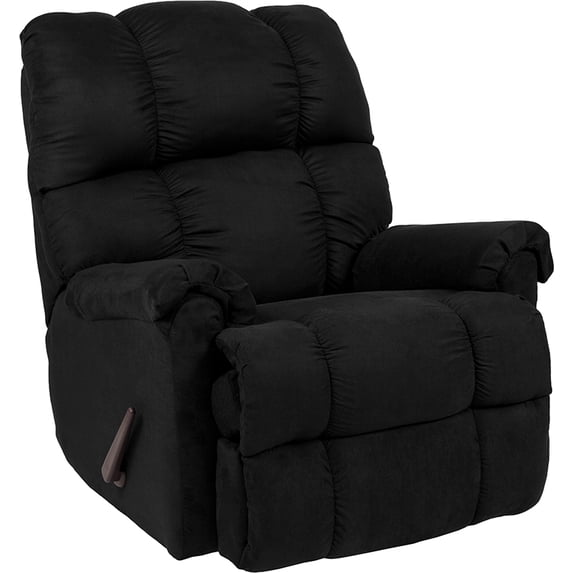 Sierra Black Microfiber Rocker Recliner