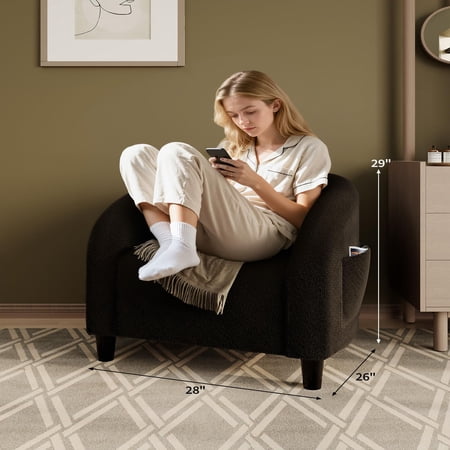 ataujin comfy accent chair ergonomic product